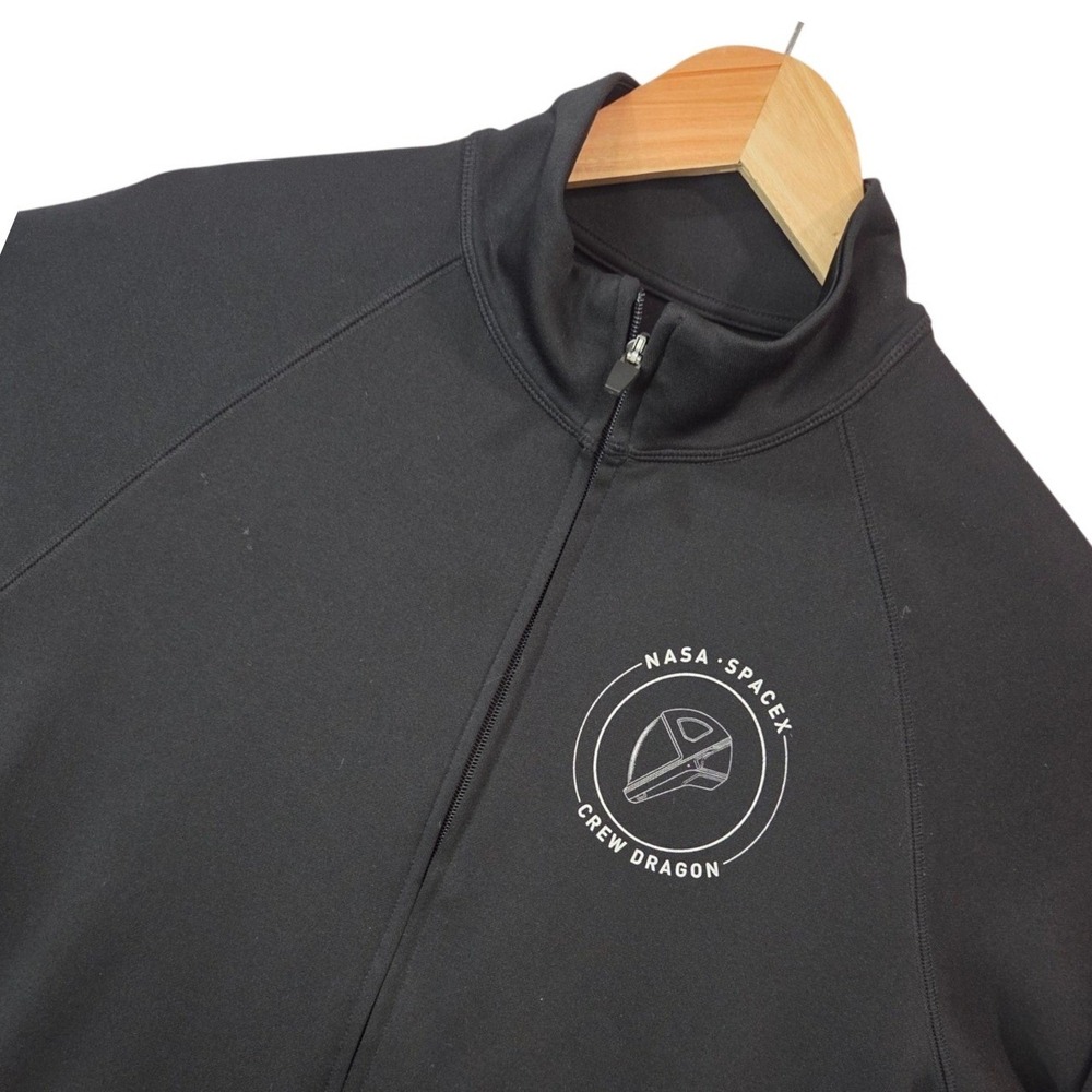 SpaceX NASA Crew Dragon 2019 Demo-1 Era Jacket M Black Full Zip Aerospace